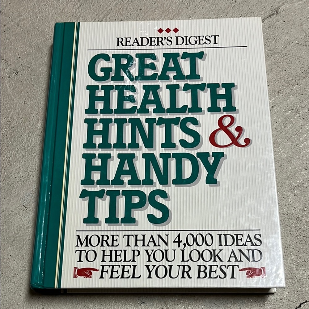 Reader's Digest Great Health Hints & Handy Tips Hardcover Book Home Reference